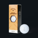 Custom Script Couple Names Callaway Warbird Golf Balls<br><div class="desc">Golf Balls.  Couple Names.  Personalized.  Modern Handwriting.  Callaway Warbird couple names gold balls.  Wedding.</div>
