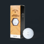 Custom Script Couple Names Callaway Warbird Golf Balls<br><div class="desc">Golf Balls.  Couple Names.  Personalized.  Modern Handwriting.  Callaway Warbird couple names gold balls.  Wedding.</div>