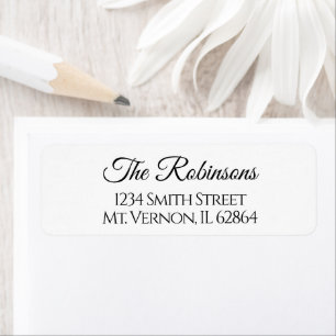 Custom Script Family Name Return Address