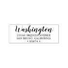 Custom Script Family Name Return Address Ink Stamp