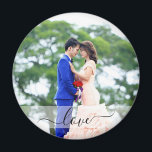 Custom Script Love Personalized Photo Magnet<br><div class="desc">Add a touch of charm with our Custom Script Love Personalized Photo Magnet! Featuring your favourite photo and a beautifully scripted "Love" design,  it's a sweet and stylish keepsake perfect for gifting or cherishing special memories.</div>