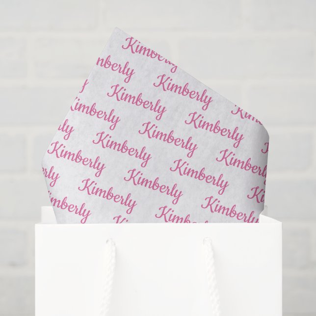 Custom Script Name Personalized Tissue Paper (Gift Bag)