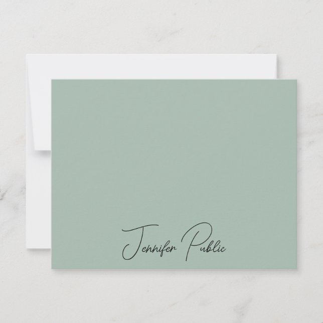 Custom Script Name Template Modern Elegant (Front)