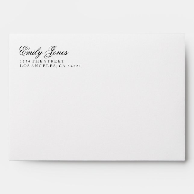 Custom Script Pre-Addressed Envelope - Sending (Front)