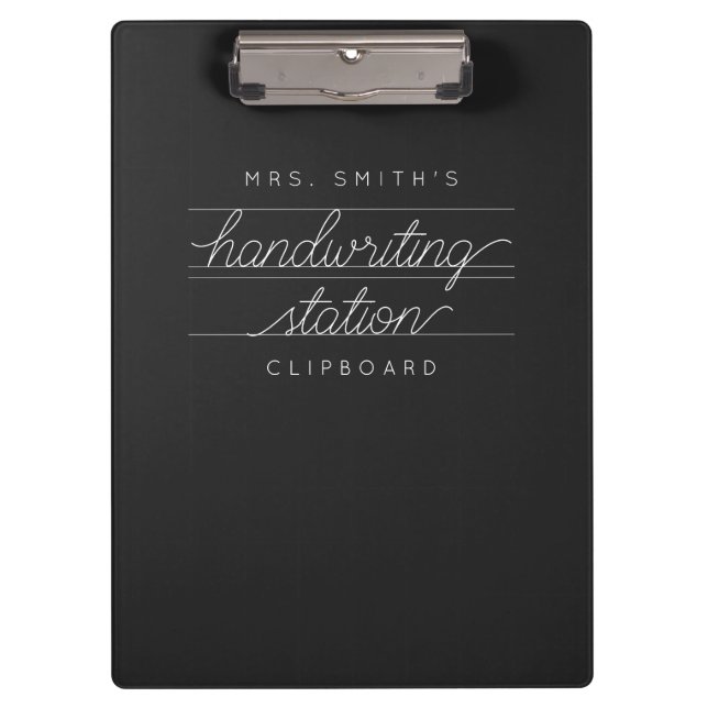 Custom Script Teacher or Student Clipboard (Front)