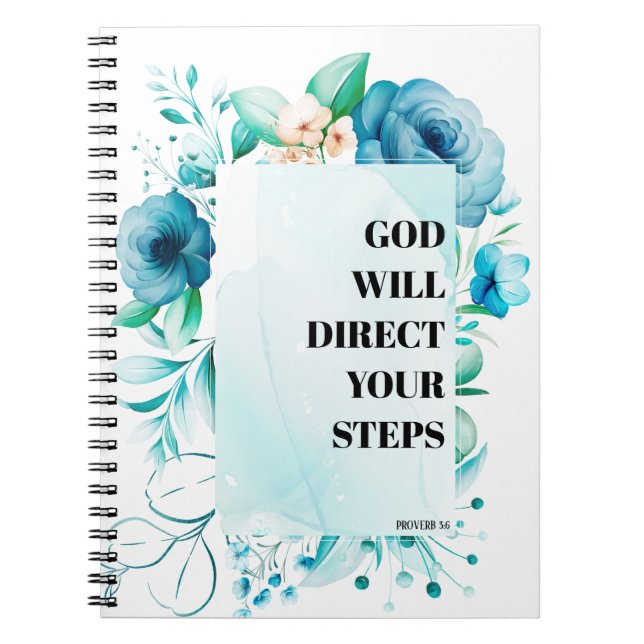 CUSTOM Scripture verse Proverb - Prayer Journal (Front)