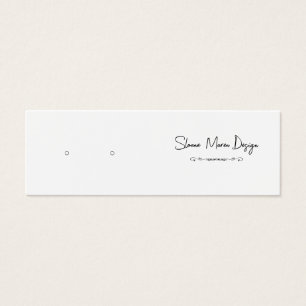 Custom Scroll Mini Post Earring Display Card