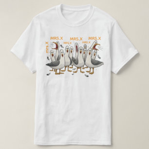 Custom Seagulls Teacher Shirt, Funny Teacher Tee, T-Shirt