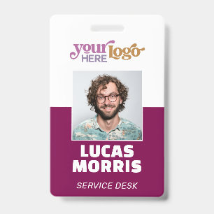 Custom Security Badge Employee/Event ID with Photo