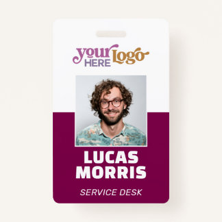 Custom Security Badge Employee/Event ID with Photo