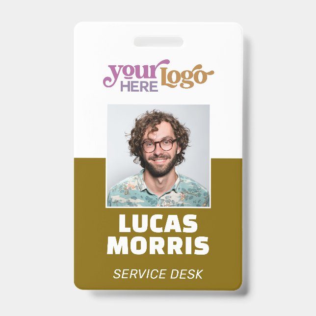 Custom Security Badge Employee/Event ID with Photo (Front)