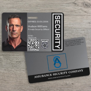 Custom Security Guard Photo ID Badge