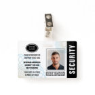 Custom Security Officer ID Photo Black