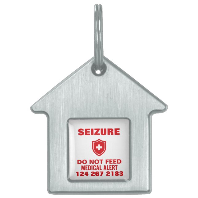 Custom Seizure Dog Tag (Front)