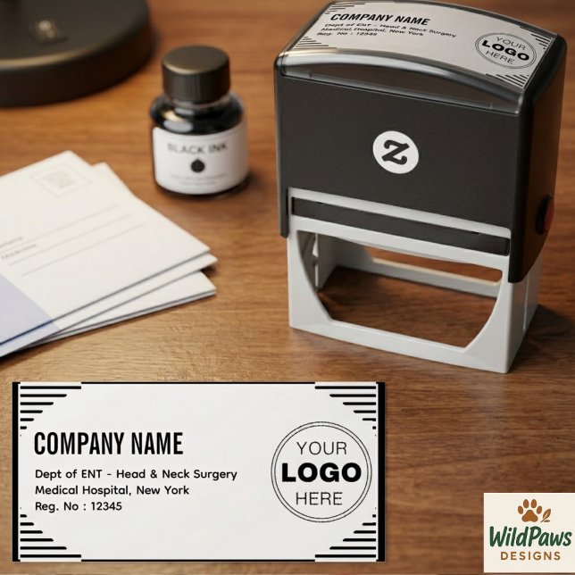 Custom Self-Inking Return Address| Business Logo  Stamp (Custom Self-Inking Return Address| Business Logo Stamp
)
