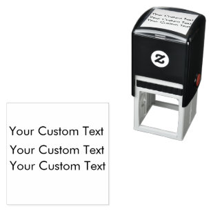 Custom Self Inking Rubber Stamp - Up to 3 Lines