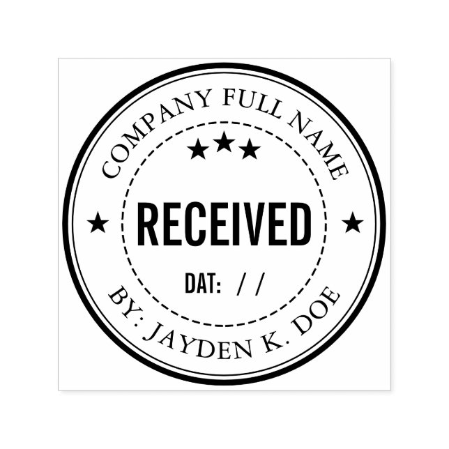 Custom Self-inking Stamp (Design)