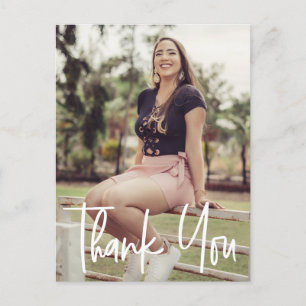 Custom Senior Graduation Photo Thank you  Announcement Postcard