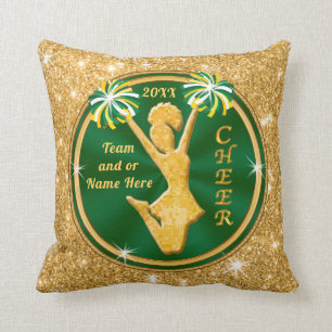 Custom Senior Night Gift Ideas for Cheerleaders Throw Pillow