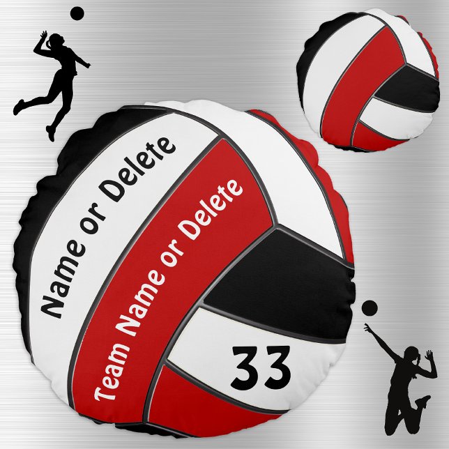 Custom Senior Night Gifts for Volleyball Players Round Pillow (Creator Uploaded)