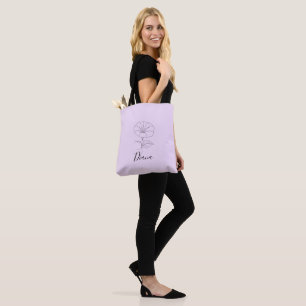 Custom September Morning Glory Birth Flower Gift Tote Bag