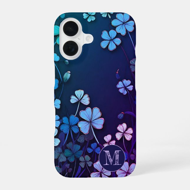 Custom Shamrock Meadow iPhone 16 Case (Back)