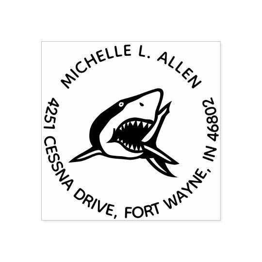 Wooden Stamp Stamp Shark