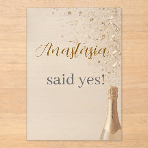 Custom She Said Yes Bridal Shower Invitation