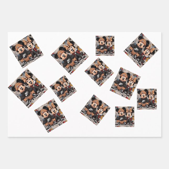 Custom Sheet Wrapping Paper – Design C (Front)
