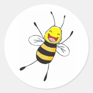 Custom Shirts : Happy Bee Shirts Classic Round Sticker