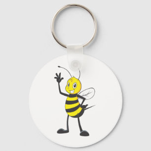 Custom Shirts : Happy Bee Shirts Keychain