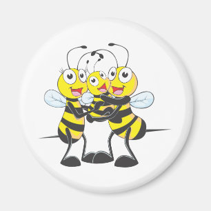Custom Shirts : Happy Dad Mom Baby Bee Shirts Magnet