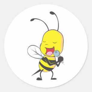 Custom Shirts : Singing Bee Shirts Classic Round Sticker