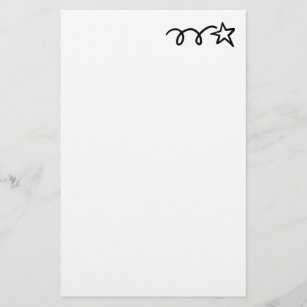 Custom shooting star stationery paper for writing