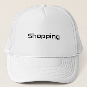 Custom Shopping Text Beautiful White colour Trucker Hat