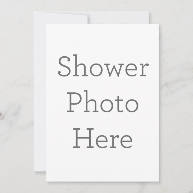Flat Invitation, Size: 12.7 cm x 17.8 cm, Paper: Signature Matte, Envelopes: White (Front)