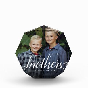 Custom Siblings Brothers Photo Handwriting