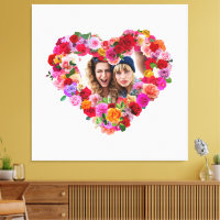 Custom Siblings Photo Mother's Day Roses Heart