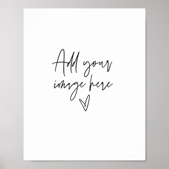 Custom Sign Wedding Event Board Photo Poster  G400 (Front)