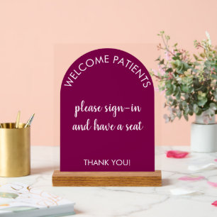 Custom Signage for Business Clinic Office Retail Acrylic Sign