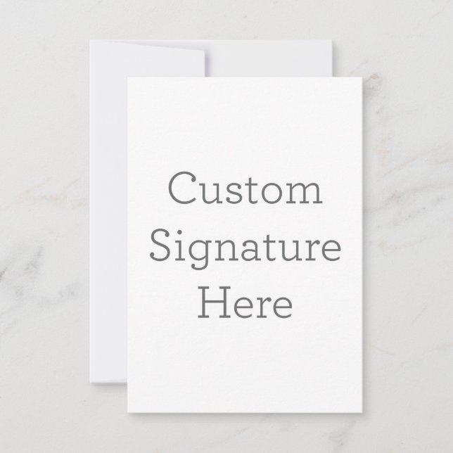 8.9 cm x 12.7 cm Flat Thank You Card (Front)