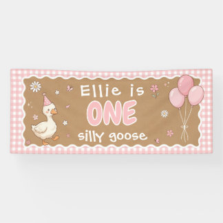 Custom Silly Goose 1st Birthday Banner