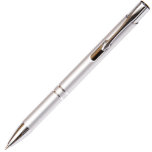 Custom Silver Aluminum Promotional Ball Point Pen<br><div class="desc">This B204 Style Promotional Click Activated Ball Point Pen has a Silver aluminum body and features a sleek looking clip with chrome colour plastic fittings and a Black Medium Parker Style Ball Point refill. This ball point pen not only looks and feels great in your hand but you also have...</div>