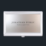 Custom Silver Look Glamourous Design Template Business Card Holder<br><div class="desc">Custom Silver Look Glamourous Design Template Professional Business Card Holder.</div>