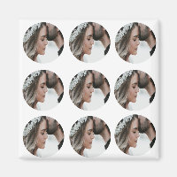 custom simple add circular photo collage add name 