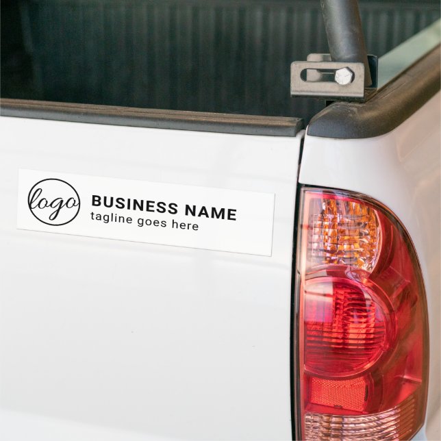 Custom Simple Business Logo Bumper Sticker (On Truck)
