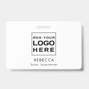 Custom Simple Business Logo Employees Badge