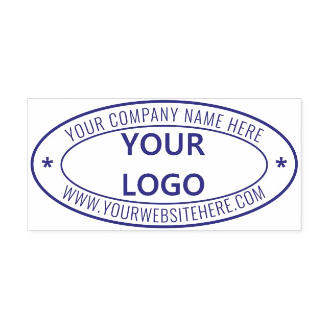 Custom Simple Business Logo Oval Professional - Self-inking Stamp (Design)
