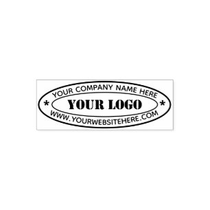 Custom Simple Business Logo Professional Oval Self-inking Stamp