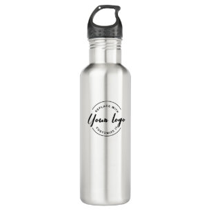 Custom Simple business logo QR code website 710 Ml Water Bottle